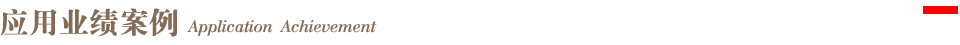 模塊七頂部橫條-應用業績案例標題