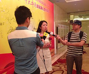 南方衛視與珠江電視臺采訪西森運營總監