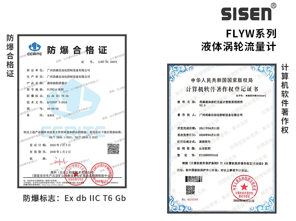液體渦輪流量計企業資質