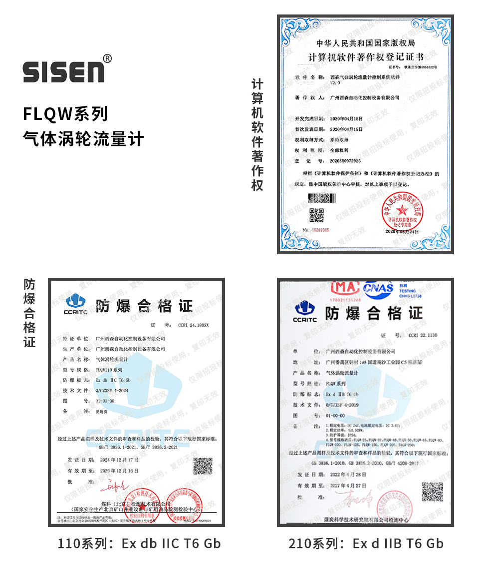 氣體渦輪流量計企業資質