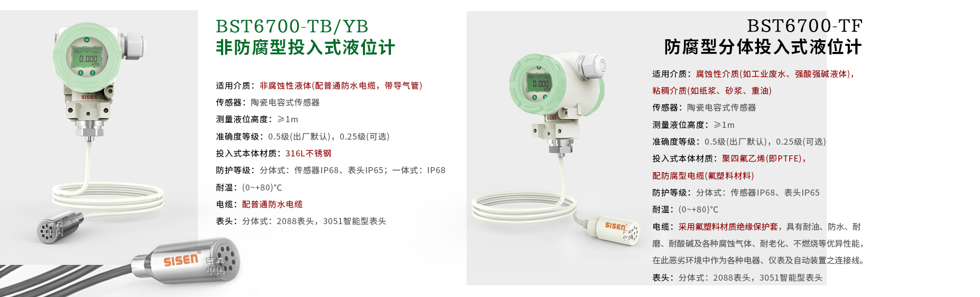 BST6700投入式液位計